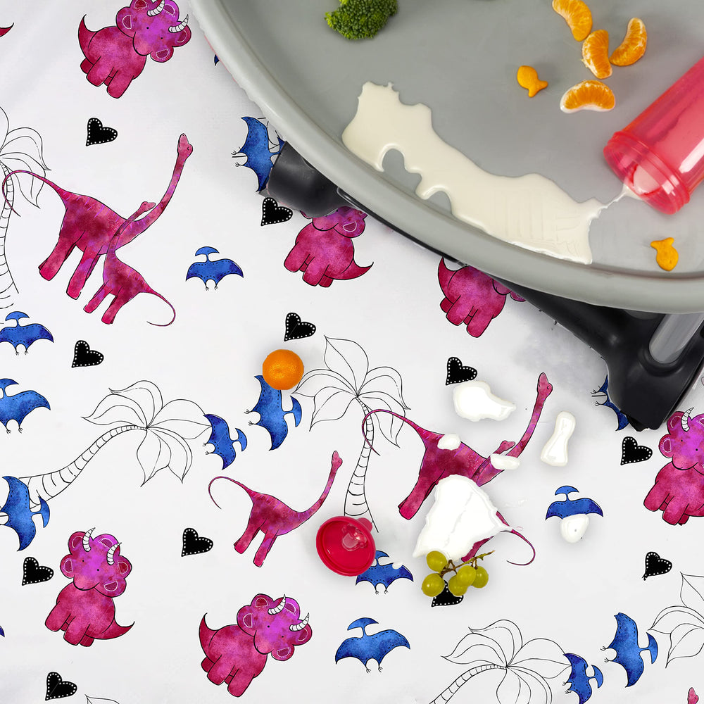 JumpOff Jo pink dinosaur splat mat picnic and play versatile outdoor use.