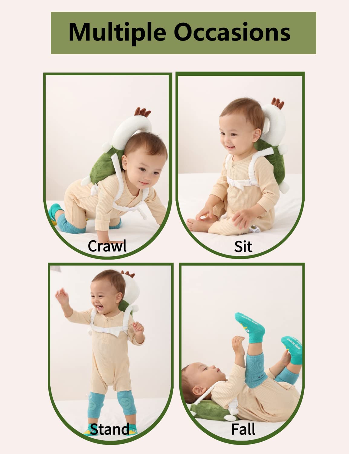 JunNeng turtle design gift-ready protector set for babies and toddlers