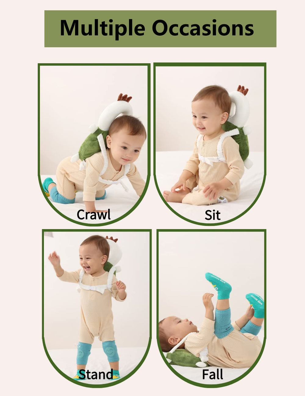 JunNeng turtle design gift-ready protector set for babies and toddlers