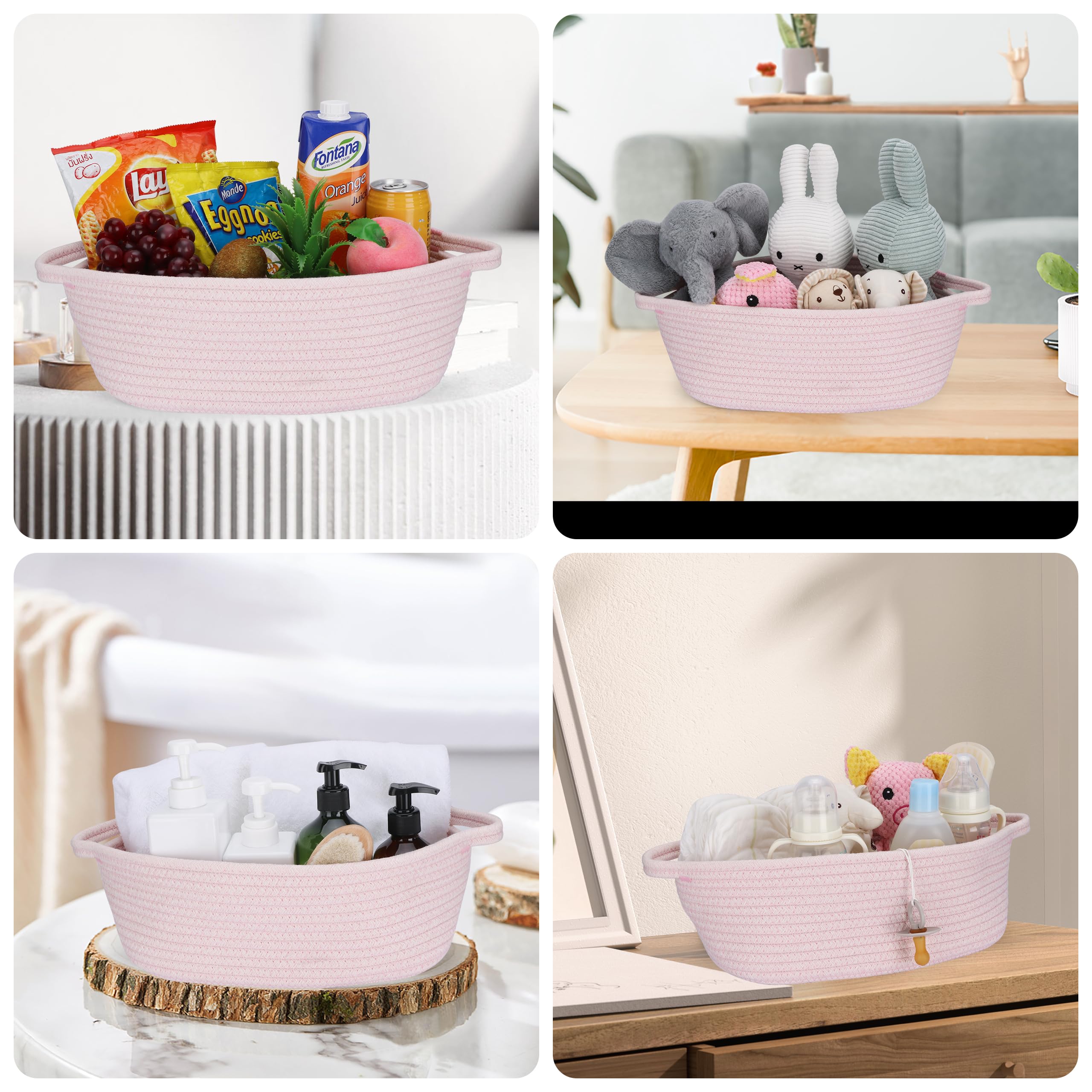 JUNBOLE baby toy basket storage shelf helps keep toys organized.