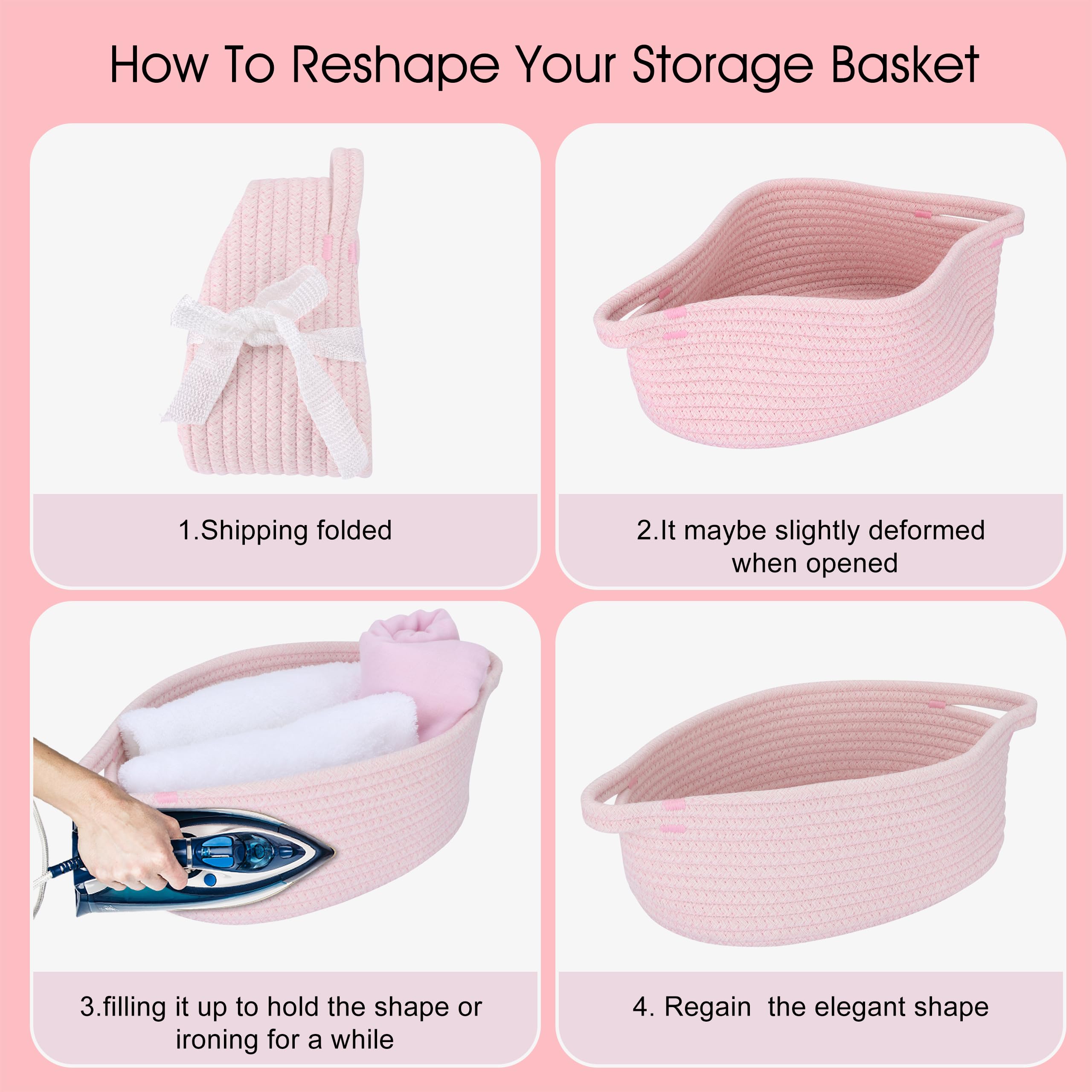 JUNBOLE easy-care basket is machine washable for convenience.