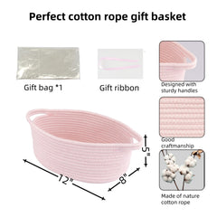 JUNBOLE gift basket with bag and ribbon showcases ready-to-gift presentation.