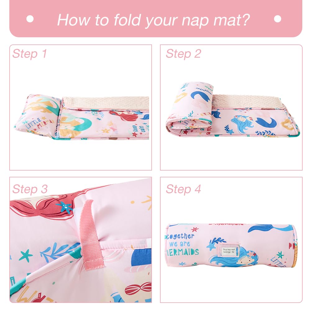 Juncai multi-function nap mat combines mat, blanket, and pillow.