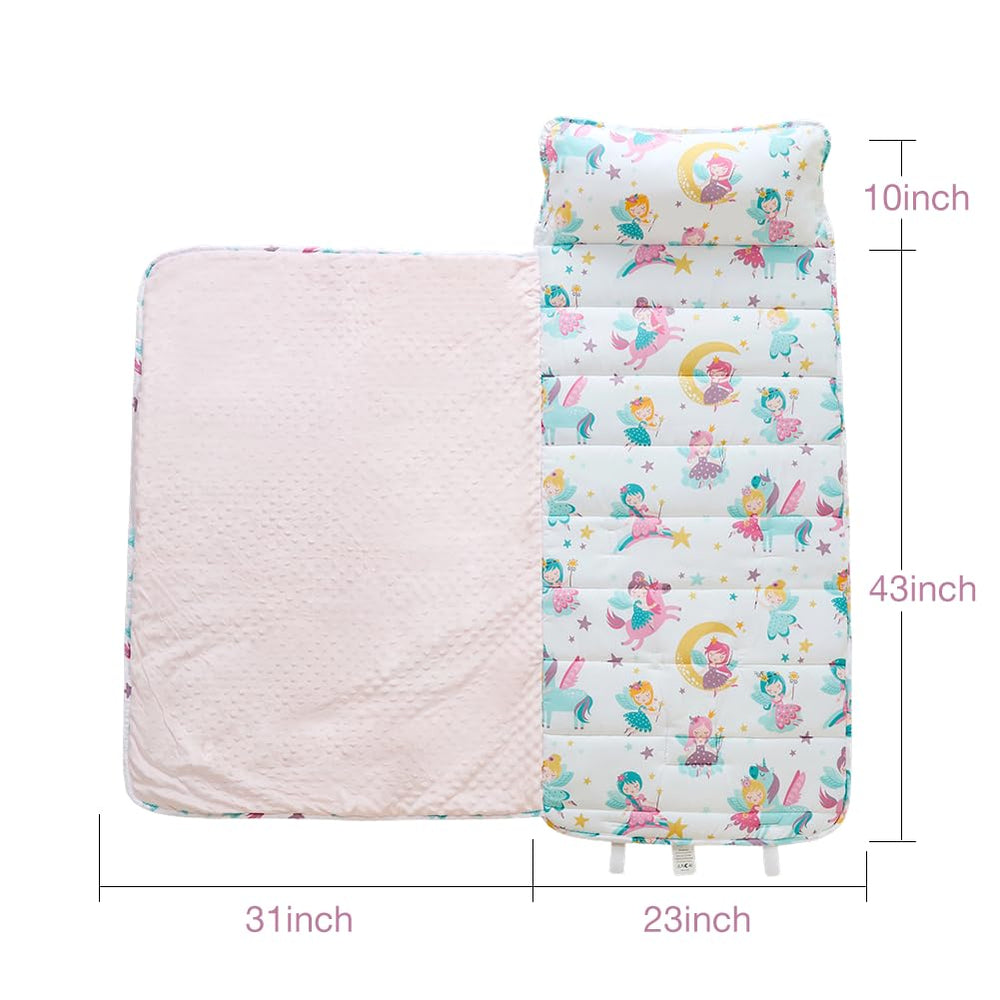JUNCAI nap mat 53x23 size for roomy sleep space