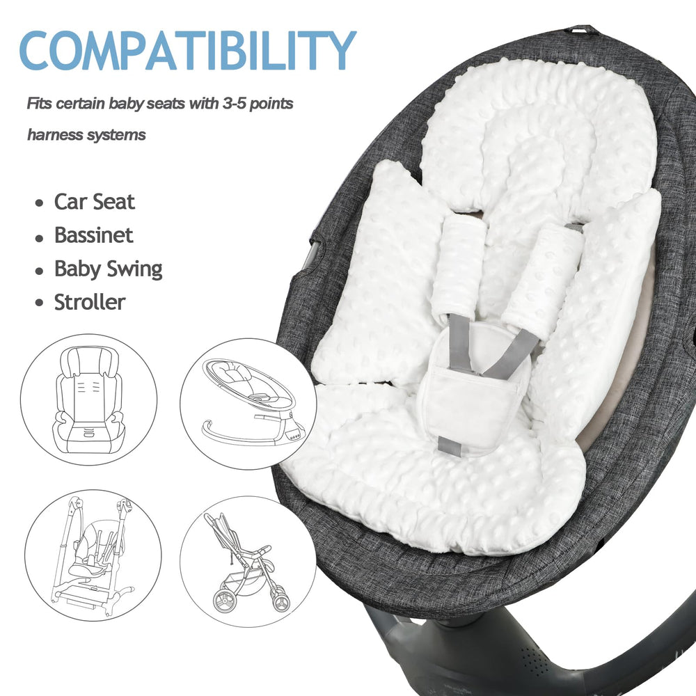 Jundetye 3-piece strap covers shielding harness areas