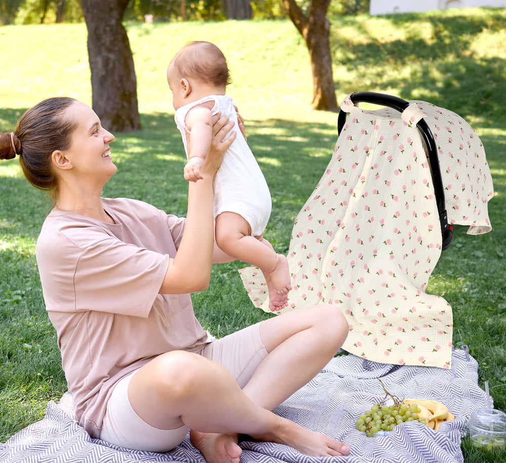 Jundetye adjustable straps ensure quick secure fit on car seat handles
