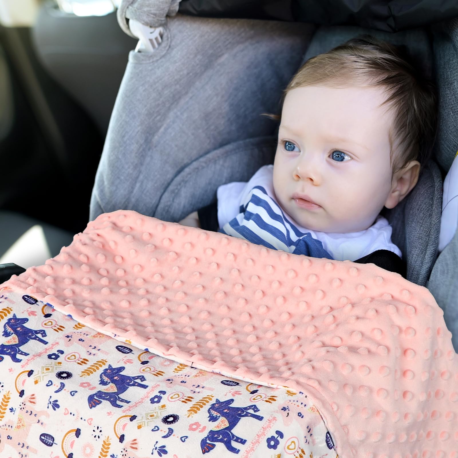 Jundetye baby blanket lightweight-warmth suitable for all seasons