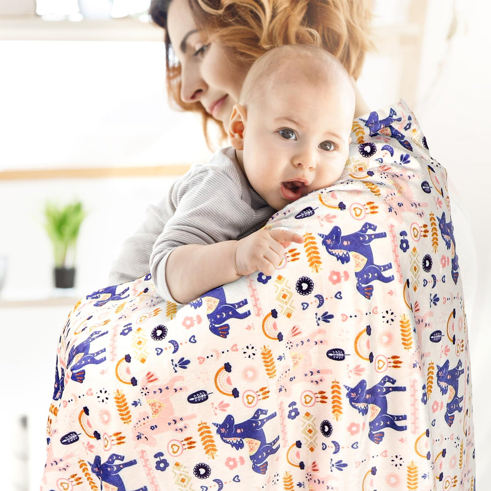Jundetye baby blanket versatile-toddler-bed serves as travel-ready cover