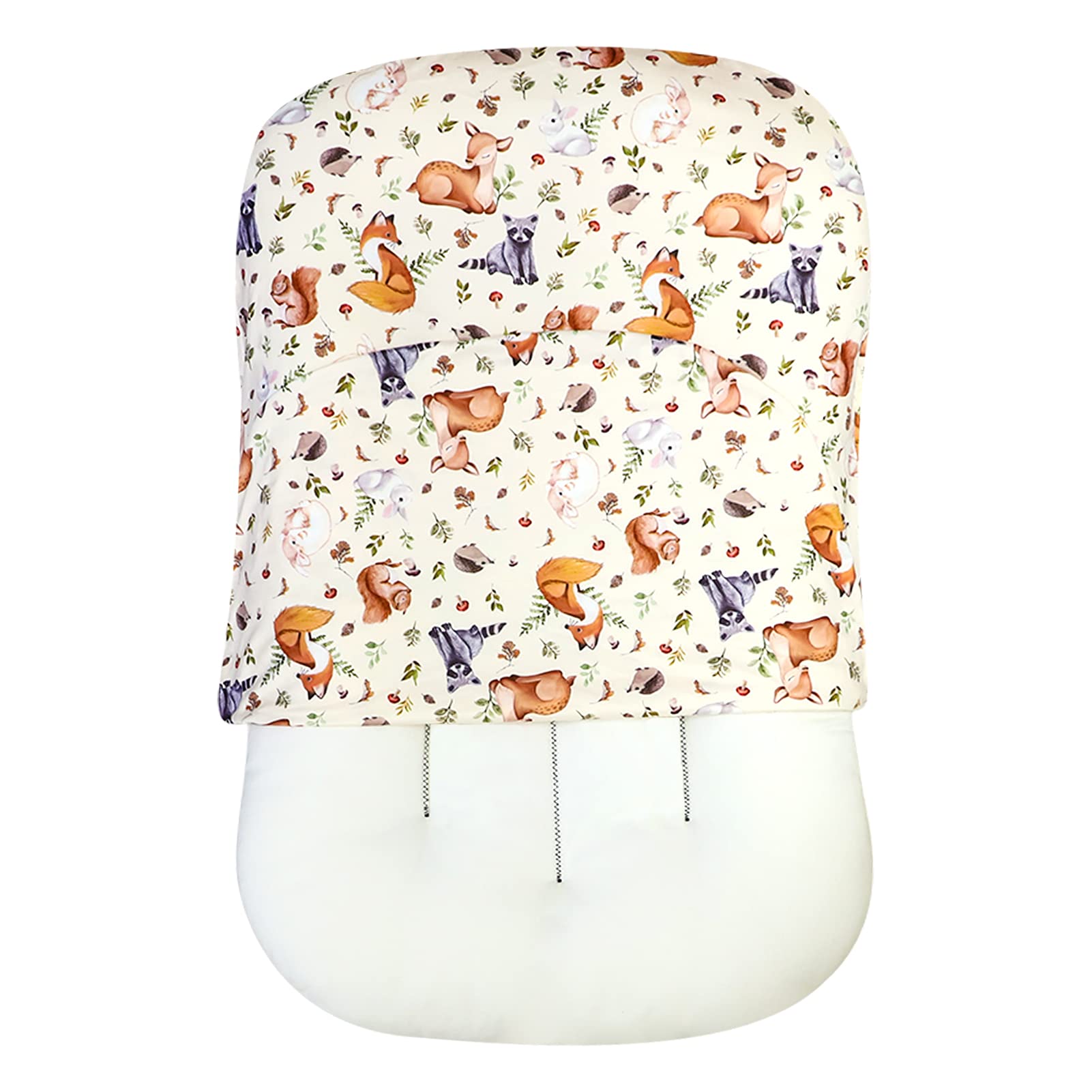 Jundetye ultra-soft fabric cover adds breathable, delicate-skin-friendly touch for newborn lounging.