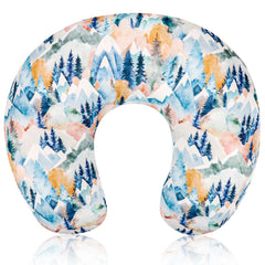Jundetye baby nursing pillow cover with forest pattern enhances nursery aesthetics and comfort.
