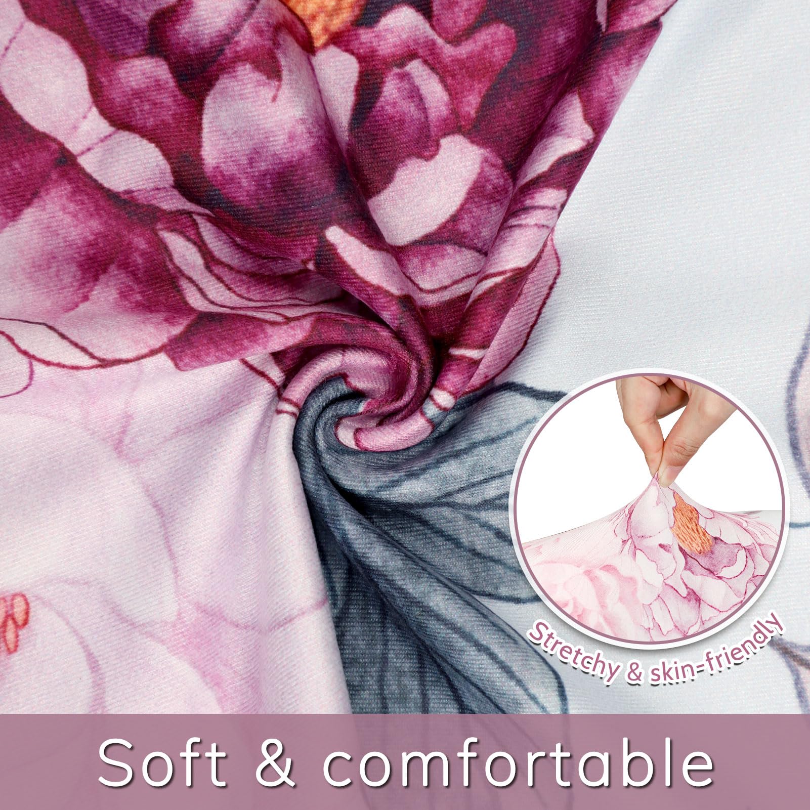 Jundetye pillow cover closeup shows soft stretchy fabric for gentle touch.