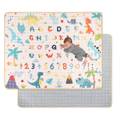 Jundetye baby play mat folded for compact storage and travel, keeping play ready anywhere.