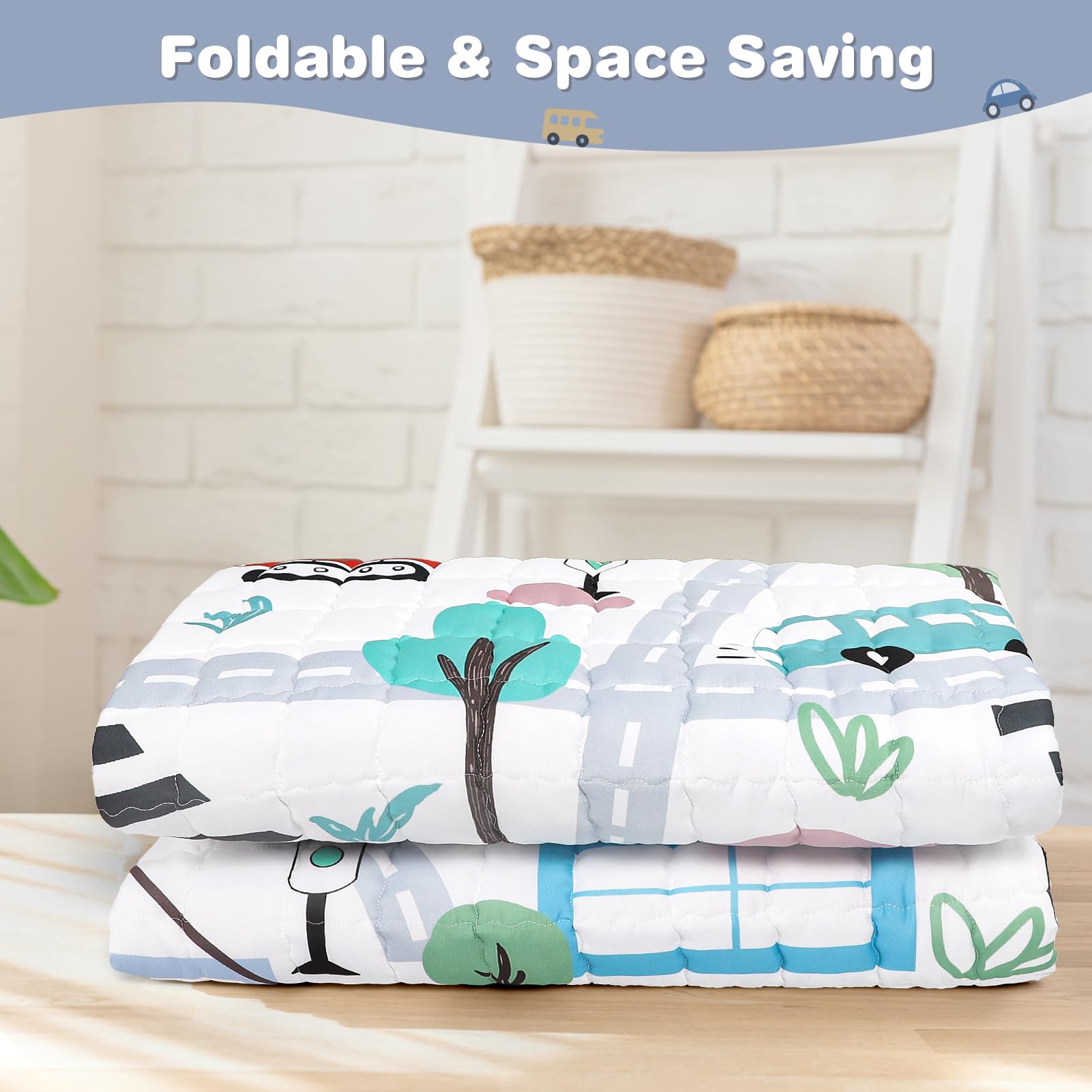 Jundetye mat supports gentle tummy time with soft 0.5-inch thickness.