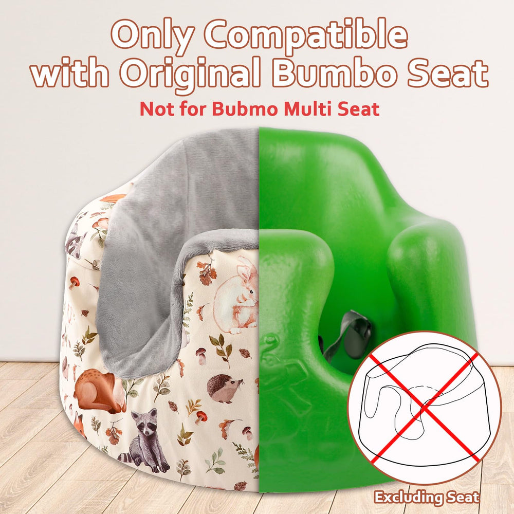 Jundetye Bumbo cover in watercolor pattern adds style and comfort