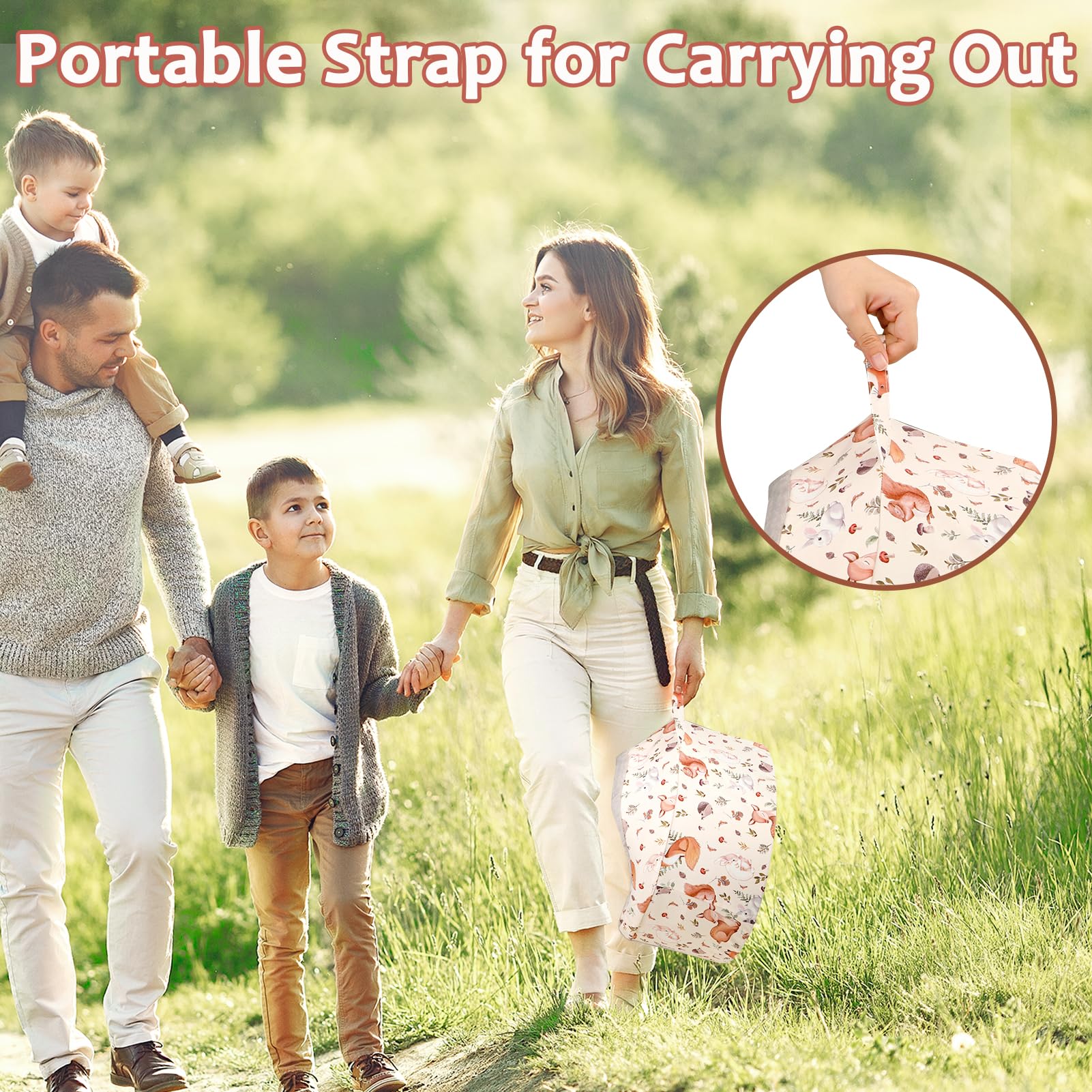 Jundetye breathable cover protects baby’s skin from cold seating feel