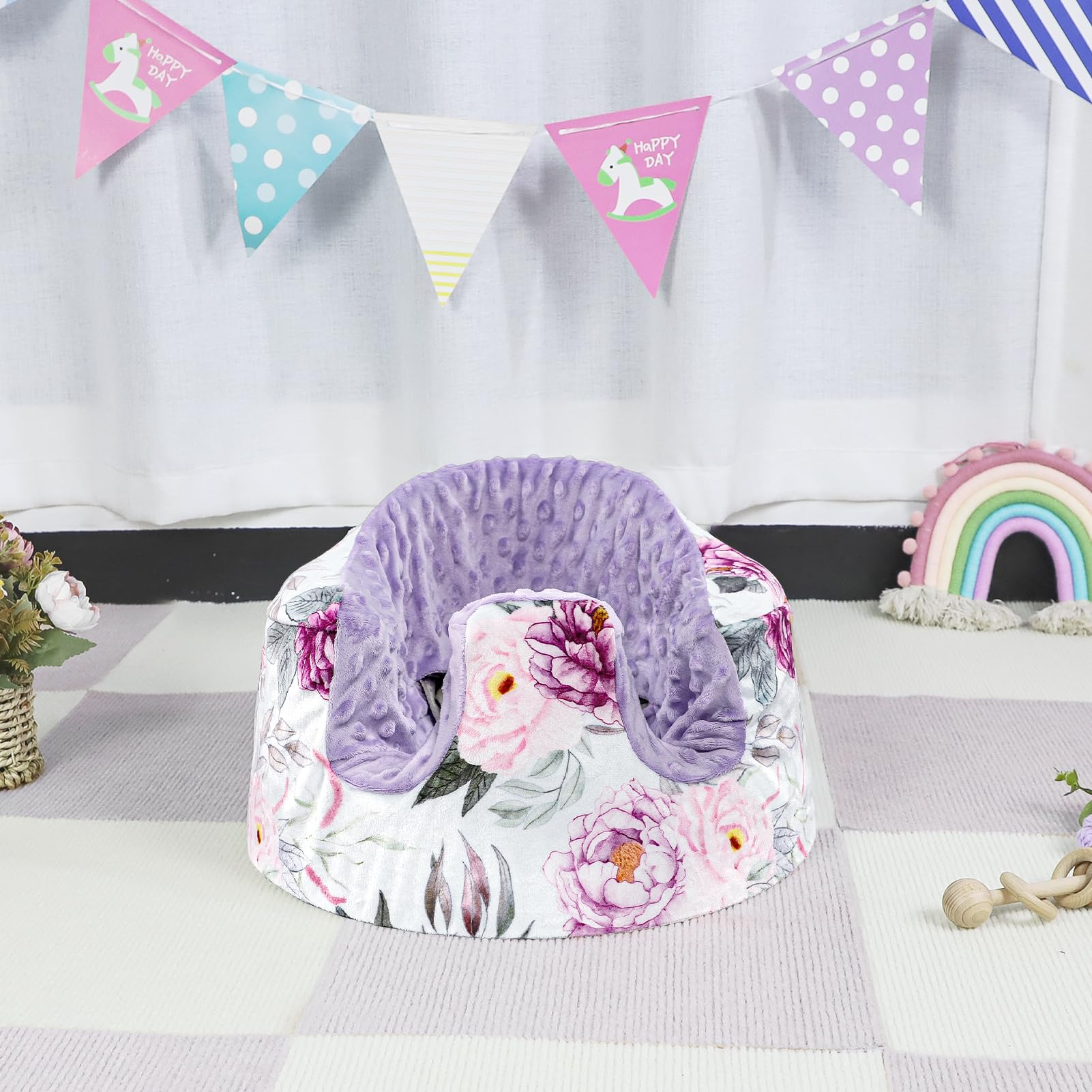 Jundetye Bumbo seat cover is machine washable for easy cleanup