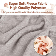 Jundetye baby seat cover uses soft plush fabric for gentle touch and warmth