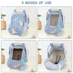 Jundetye blue elastic strap keeps cover secure on seats