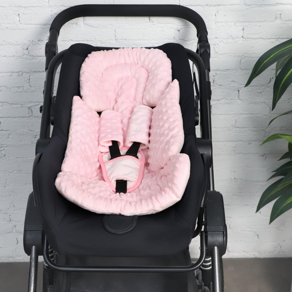 Jundetye dot fabric side pink adds cozy texture for baby comfort