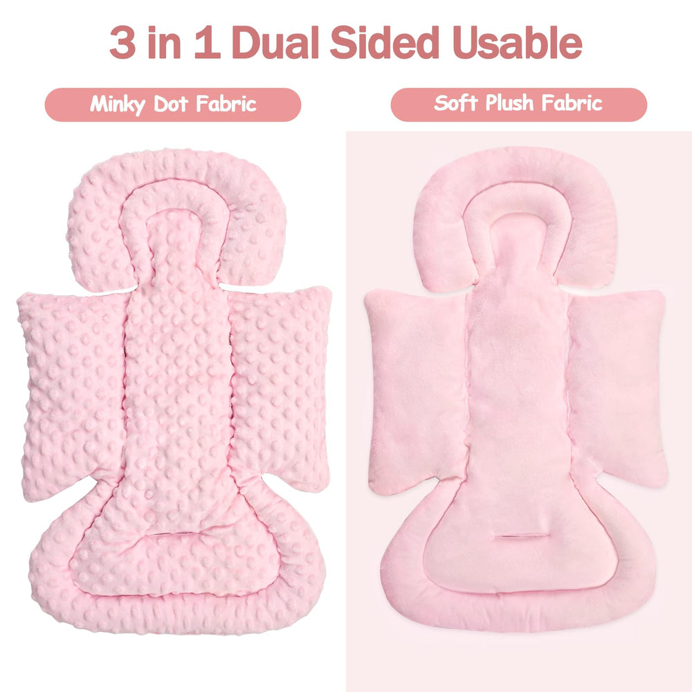 Jundetye head support pink provides gentle neck stability for naps