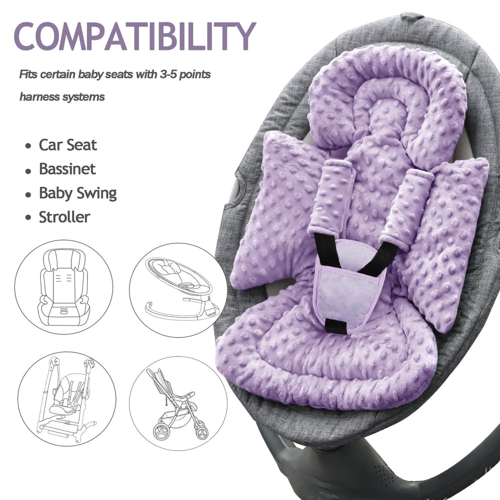 Jundetye buckle-protect-pad shields the abdomen from buckle contact for calmer seating.