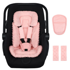 Jundetye infant car seat insert front view for cozy newborn support during rides