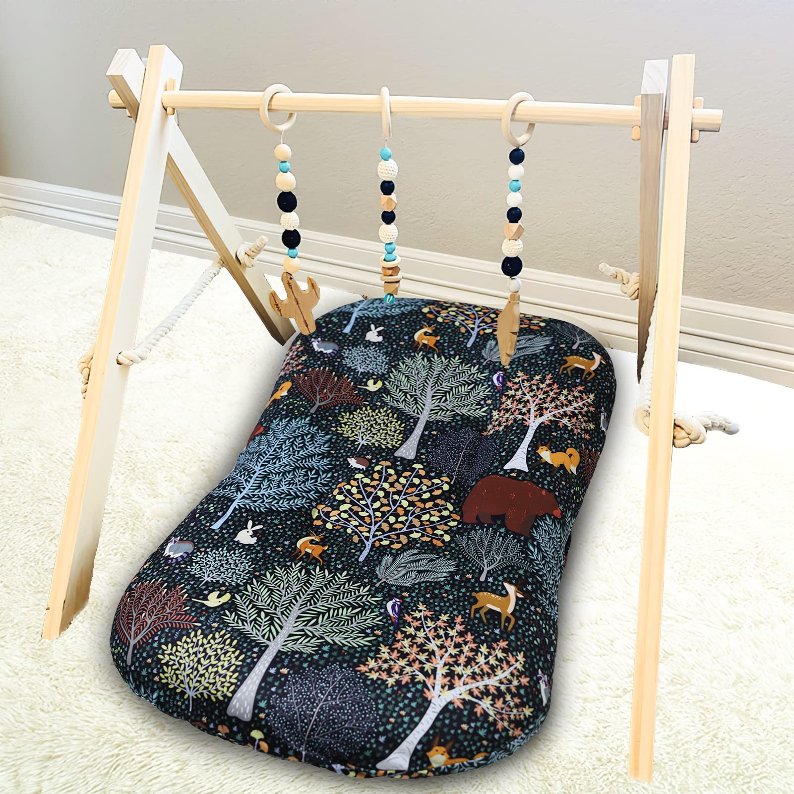 Jundetye lounger cover perfect-fit for most baby loungers, comforting baby during naps.