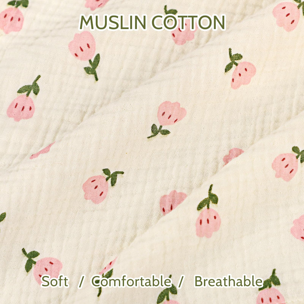 Jundetye muslin cotton soft texture close-up emphasizes breathable comfort