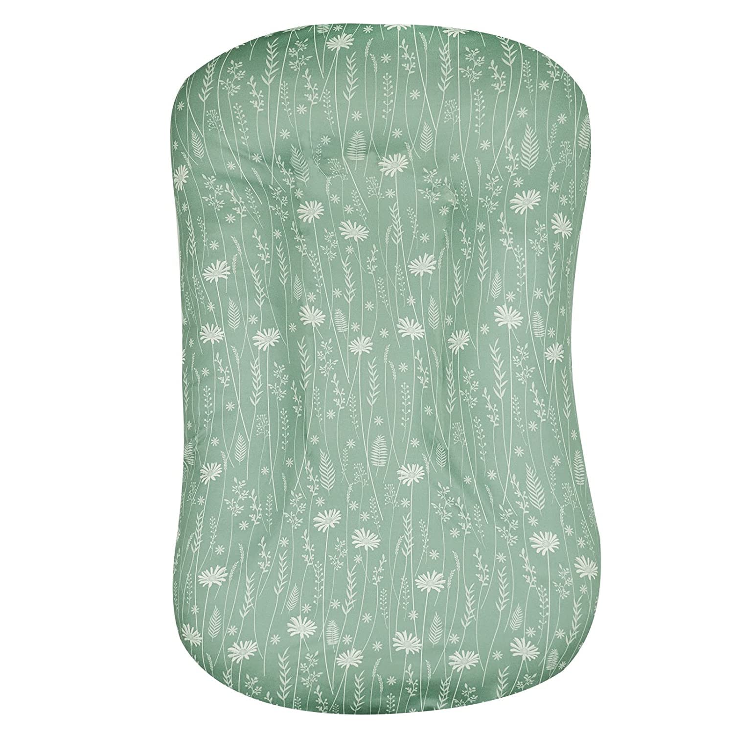 Jundetye newborn lounger cover envelope closure design reduces zipper irritation for delicate skin.