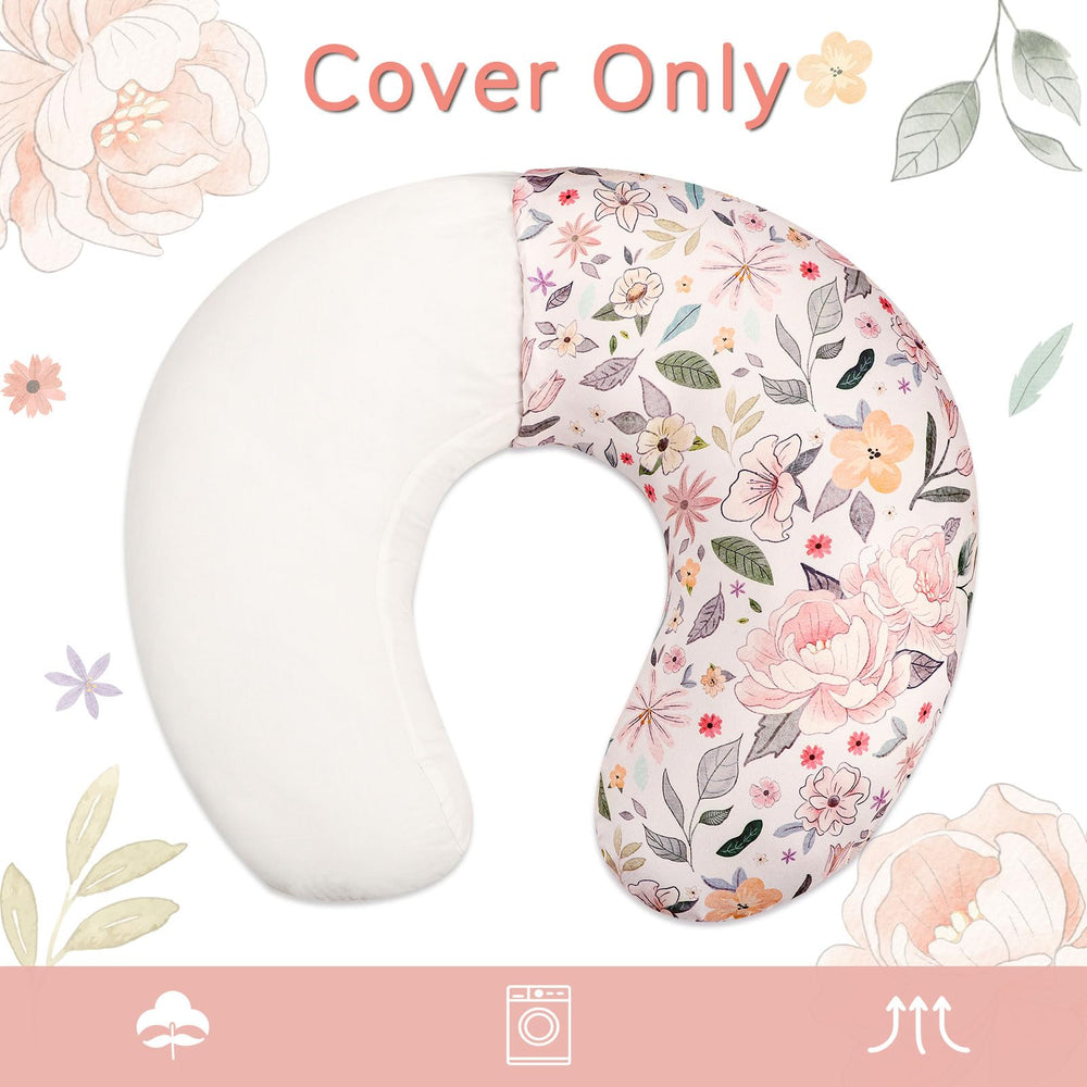 Jundetye nursery-decor yellow-pink-flowers cover enhances room aesthetic
