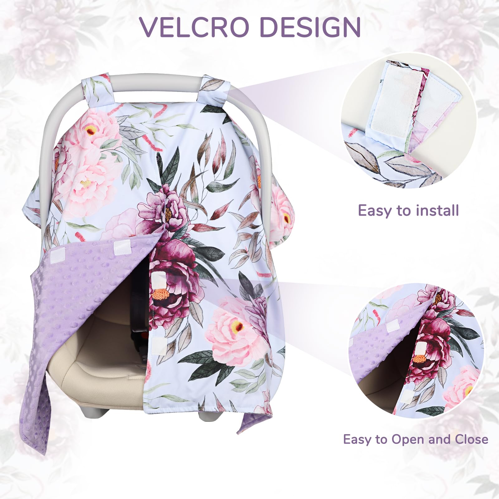 Jundetye nursing cover and multi-use design supports privacy during feeding.