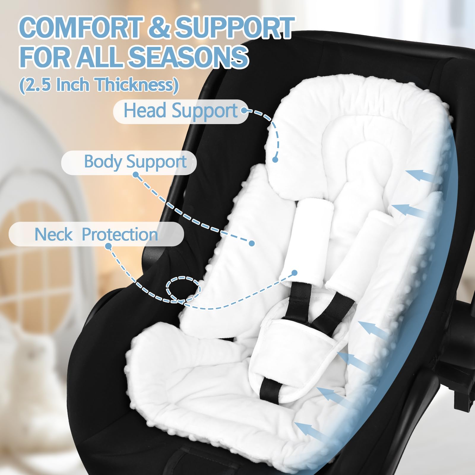Jundetye protective buckle pad preventing abdomen rubbing