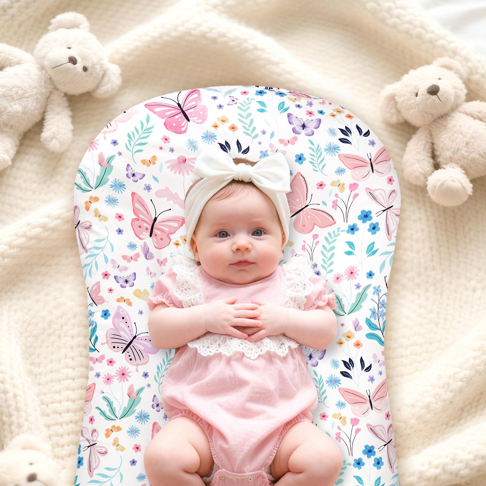Jundetye Snuggle Me-compatible cover provides a secure, stretch-friendly fit for loungers.