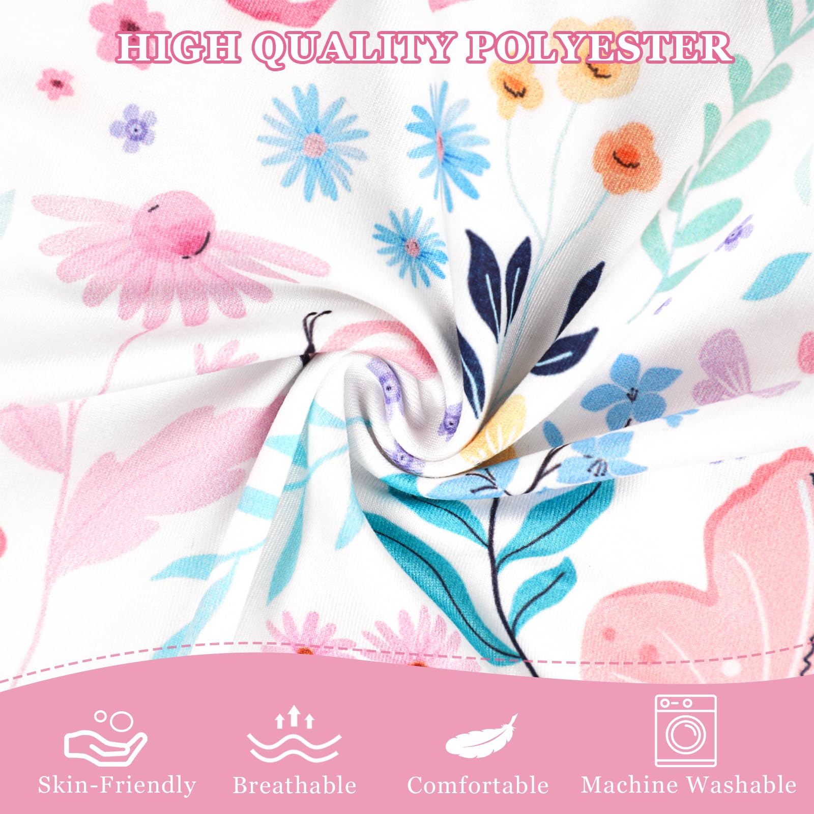 Jundetye soft breathable fabric delivers comfortable, airy lounging for newborns.