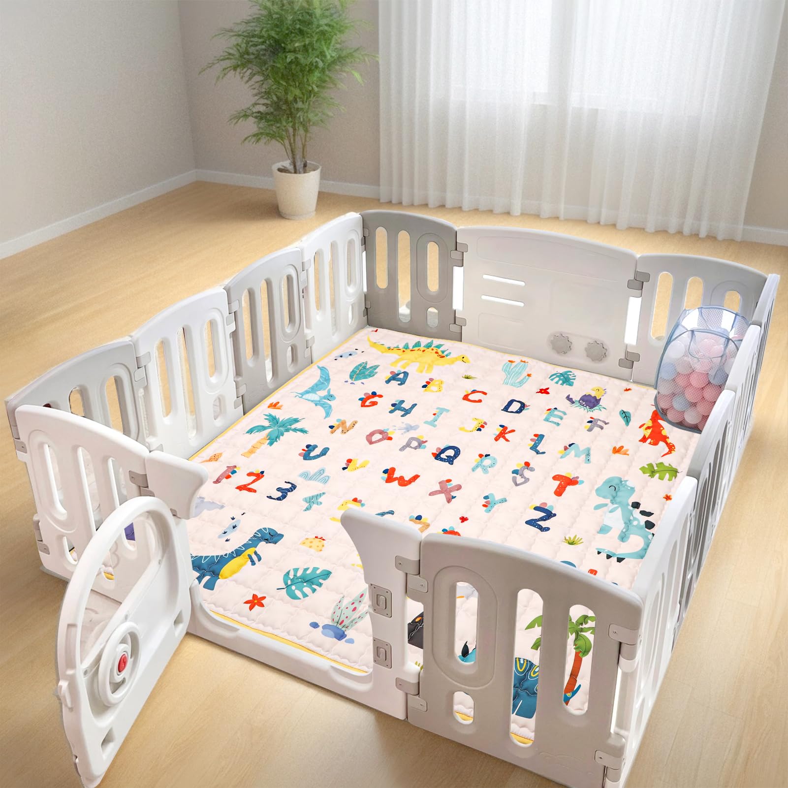 Jundetye thick foam cushioning provides gentle protection for crawlers