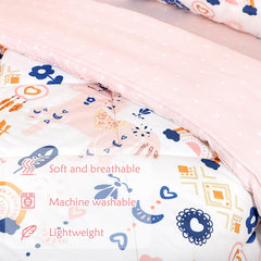 Jundetye unicorn design close-up on comforter boosts nursery decor charm