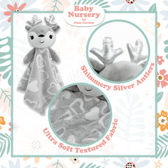 June Garden baby security blanket fabric softness creates gentle skin-friendly comfort.
