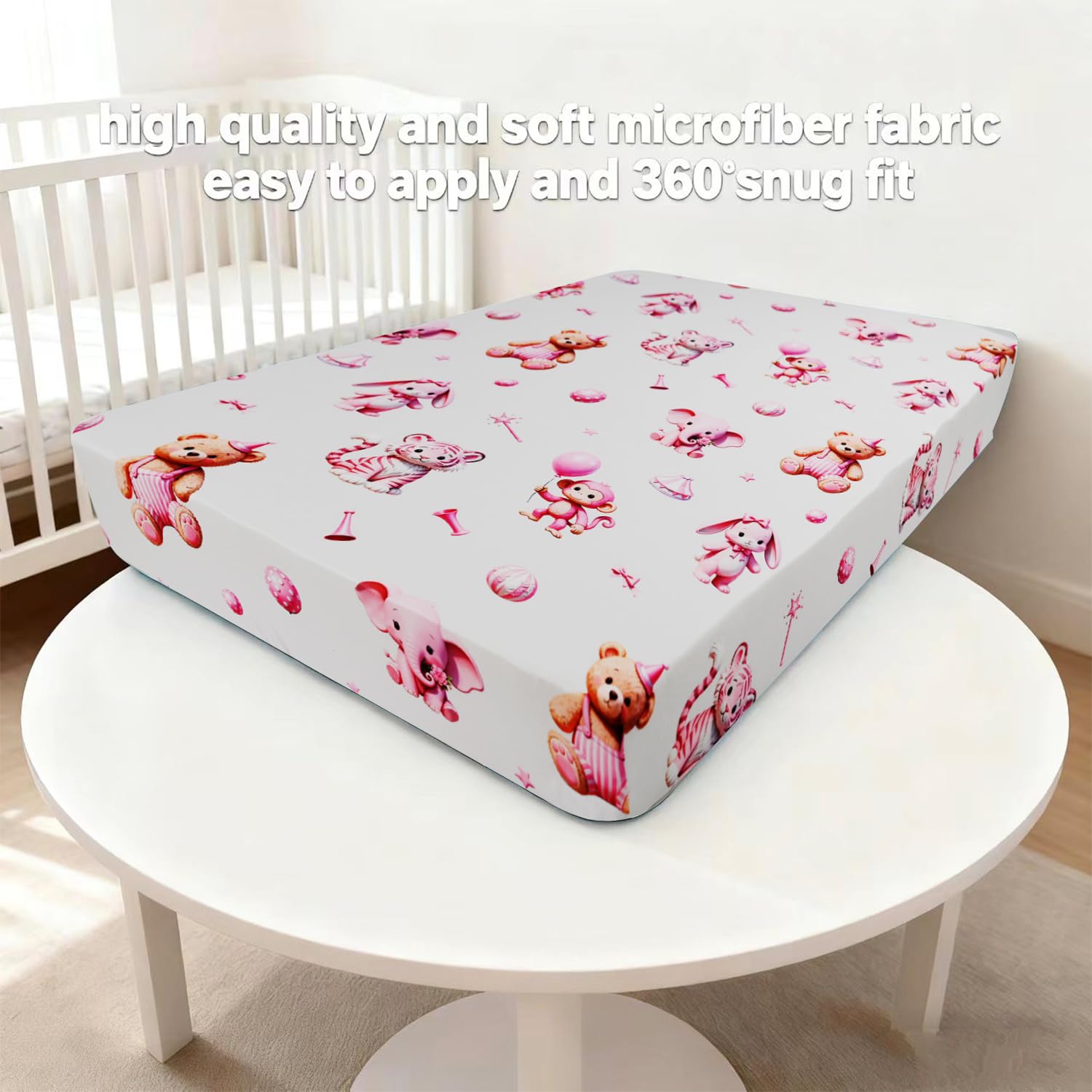 JUNENGCHUANG pack n play sheet two-pack enables quick rotation and cleanliness