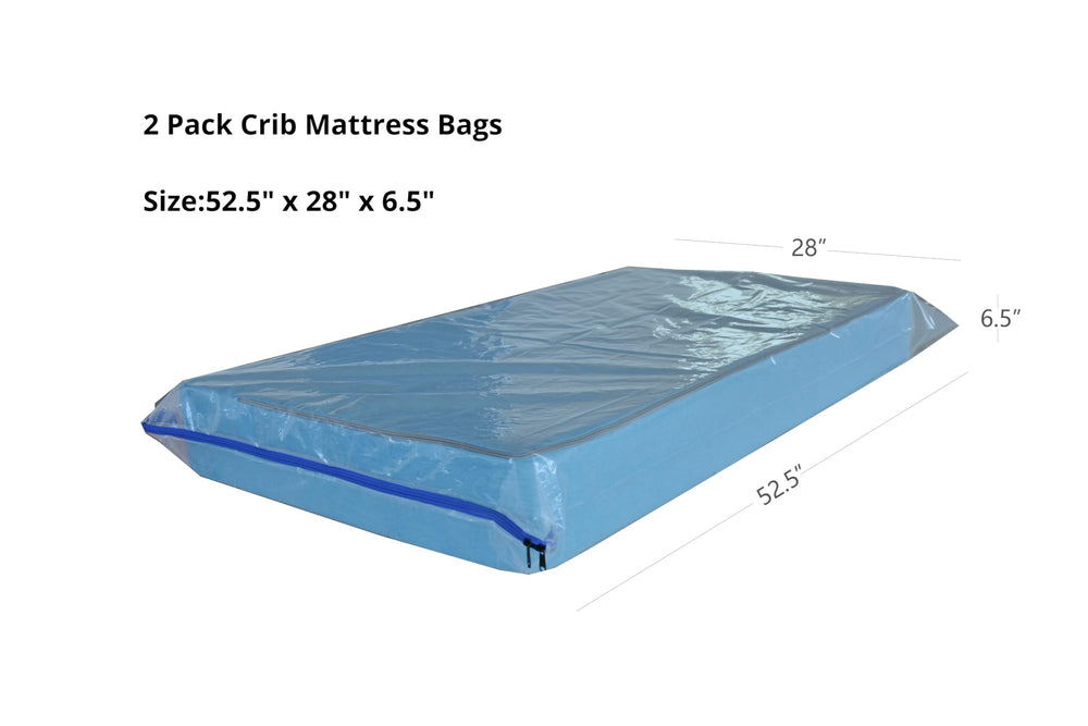 JUNESHE zipper crib mattress bag provides secure closure for easy transport and storage