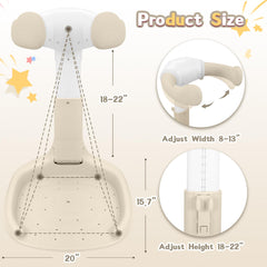 JUNEU baby shower stand folded for compact storage and easy transport