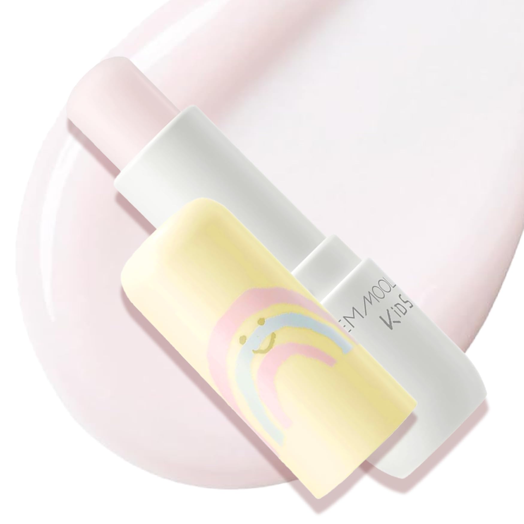 JUNGSAEMMOOL KIDS lip balm applied on baby lips for gentle moisture.