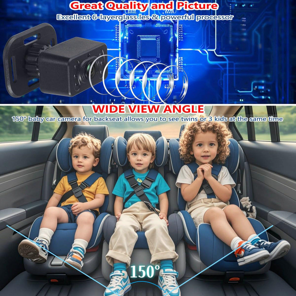 JUNHAOZ monitor display 4-3 inch compact screen for easy driving visibility