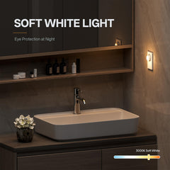 Junlit auto on/off sensor activates softly when needed.
