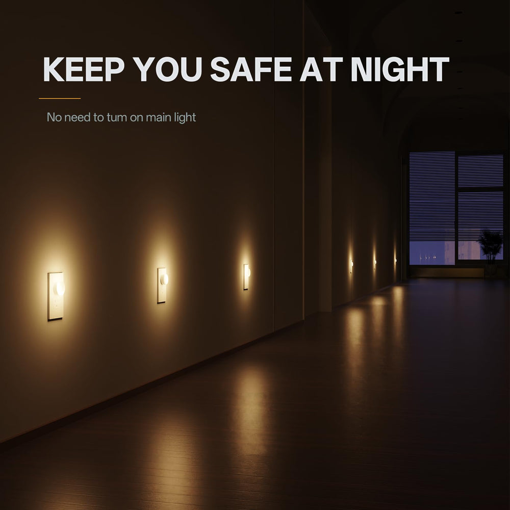Junlit night light suits bedrooms, hallways, and stairways.