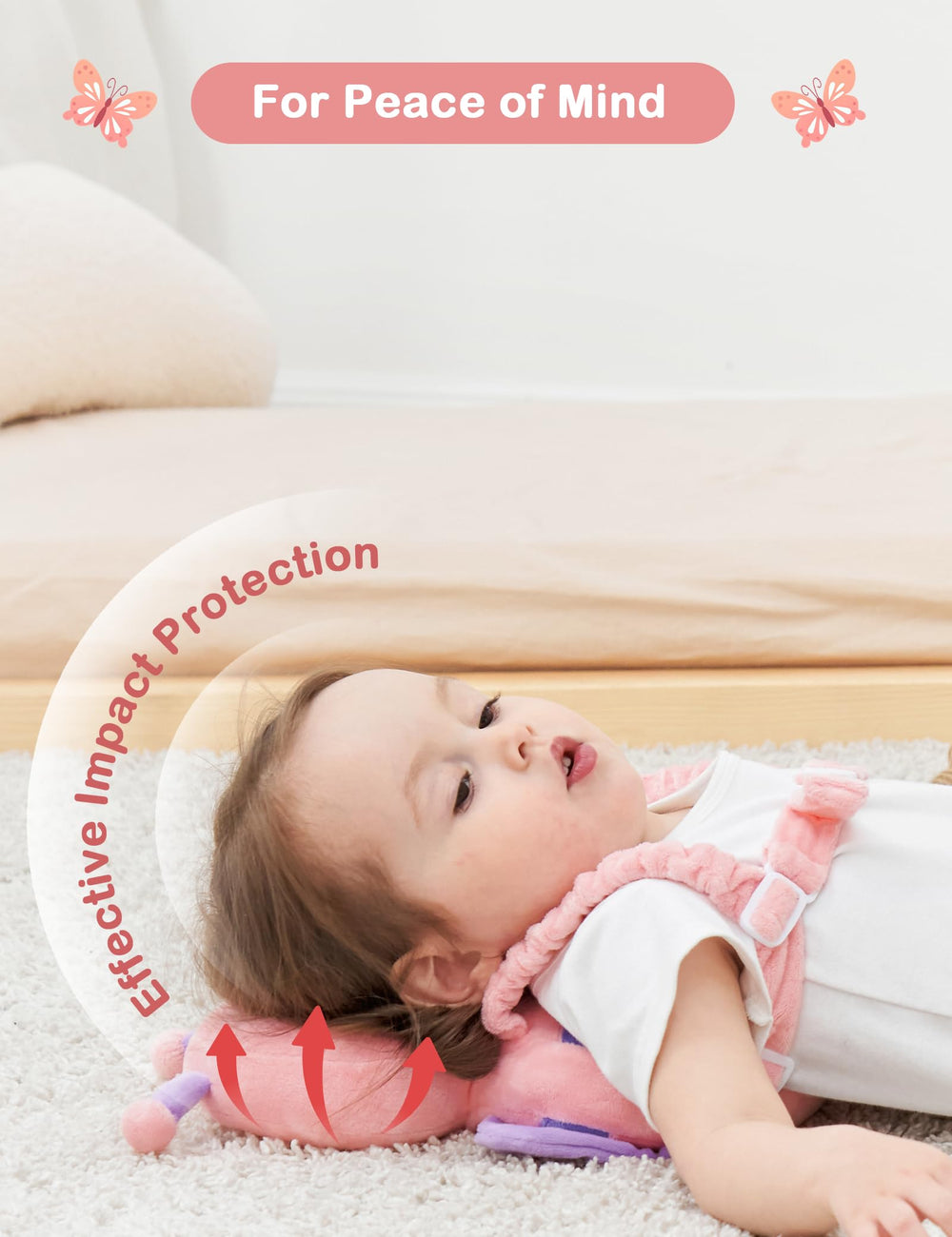 JunNeng adjustable straps close-up showing secure fit during playtime.