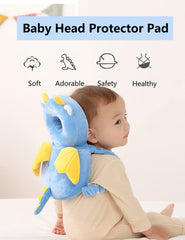 JunNeng head-protector backpack close-up showing soft velvet padding for gentle contact