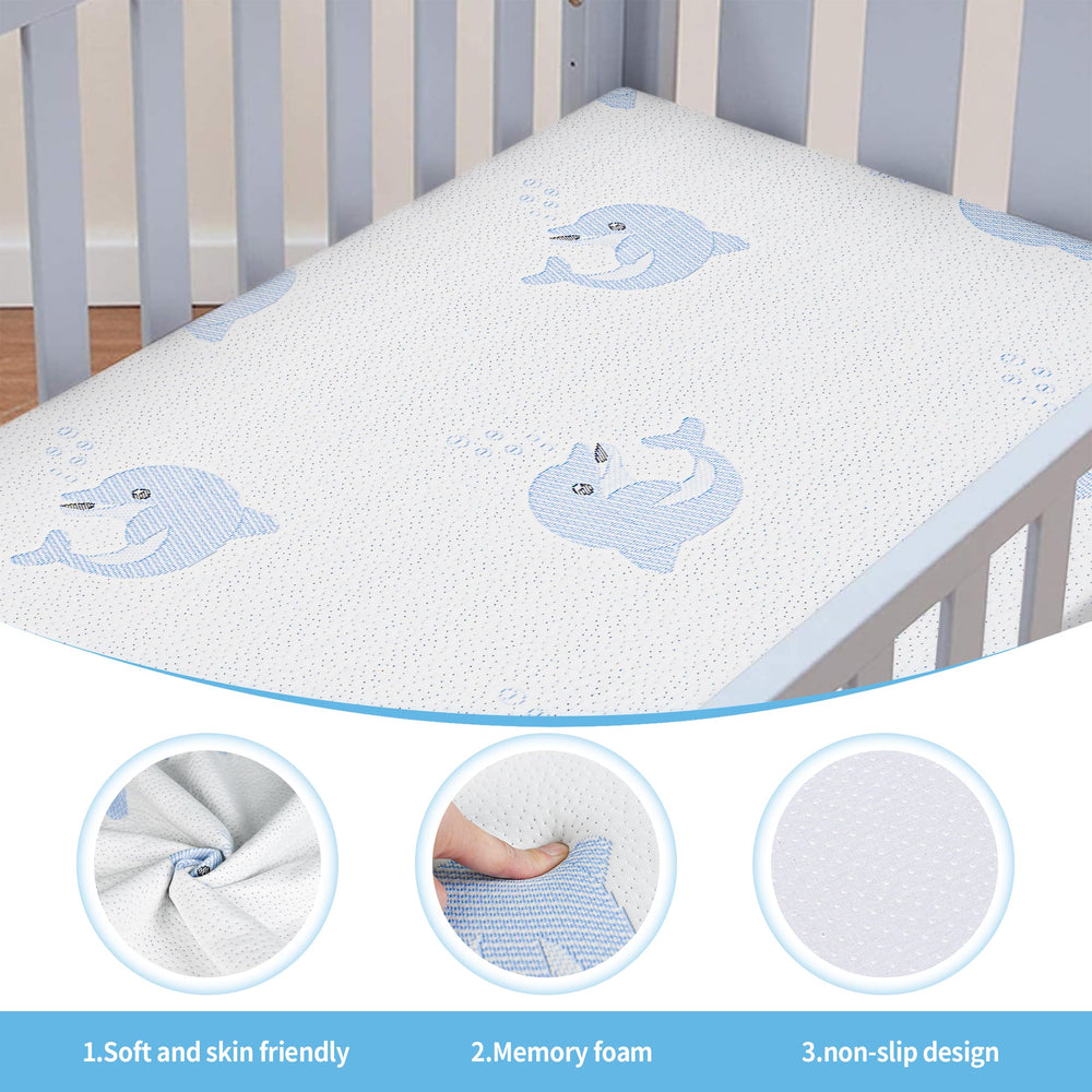 JUNYOHOA anti-slip-bottom keeps the mattress secure for safe play and sleep.