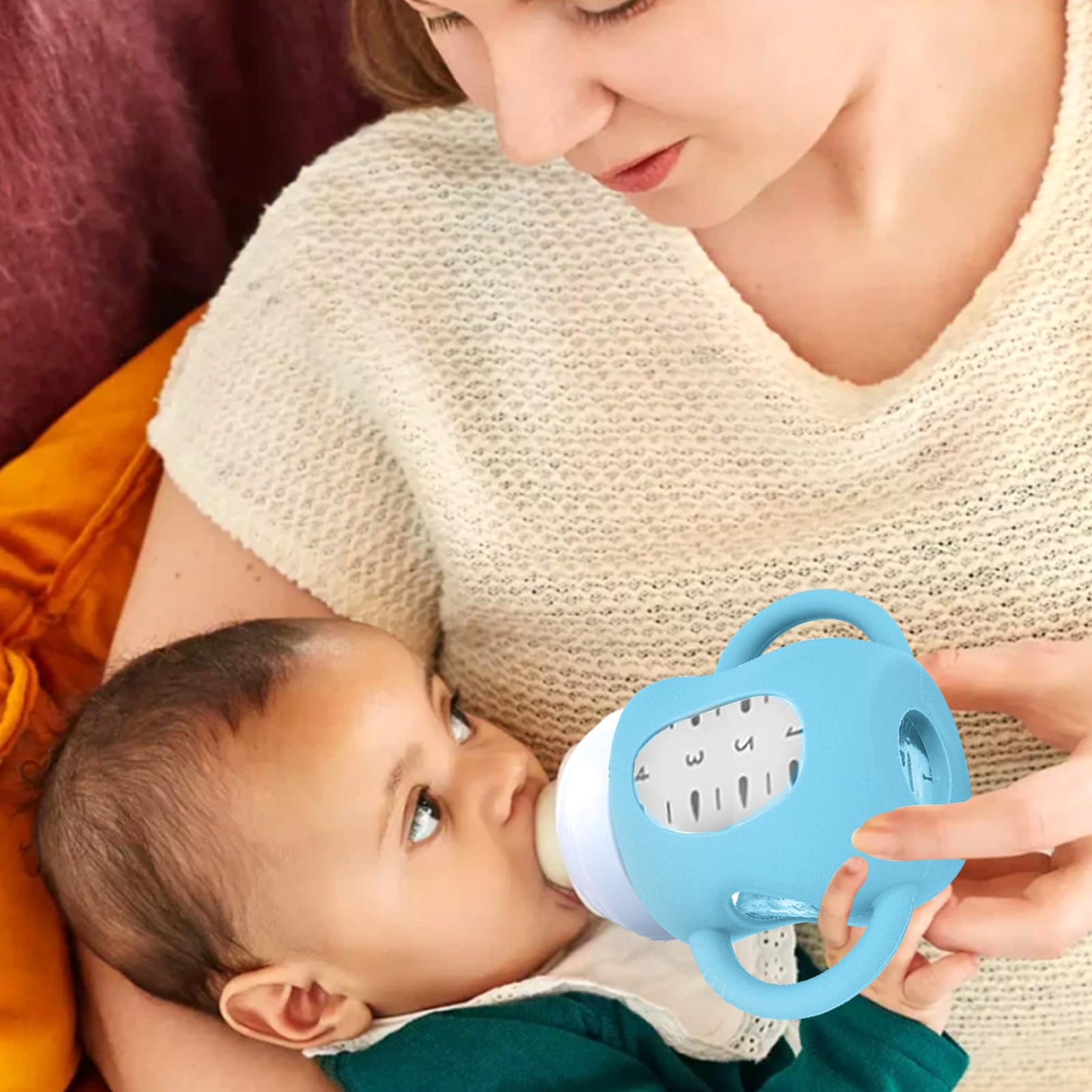 Juome silicone sleeve easy on and off Avent natural glass bottle