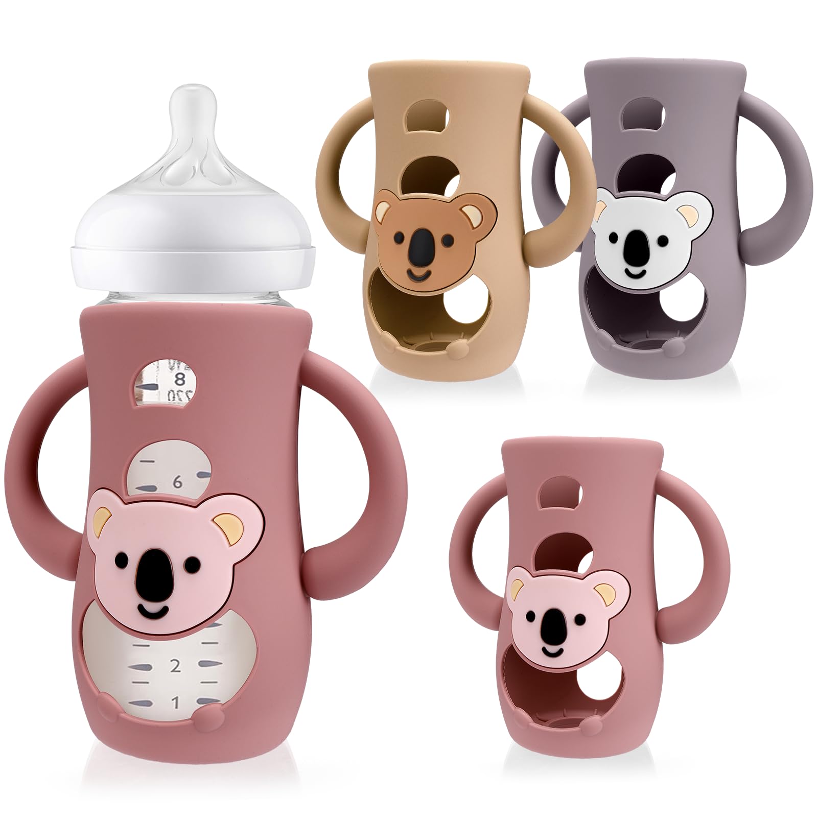 Juome koala-handle sleeve provides secure grip for Avent bottle