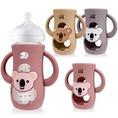 Juome koala-handle sleeve provides secure grip for Avent bottle